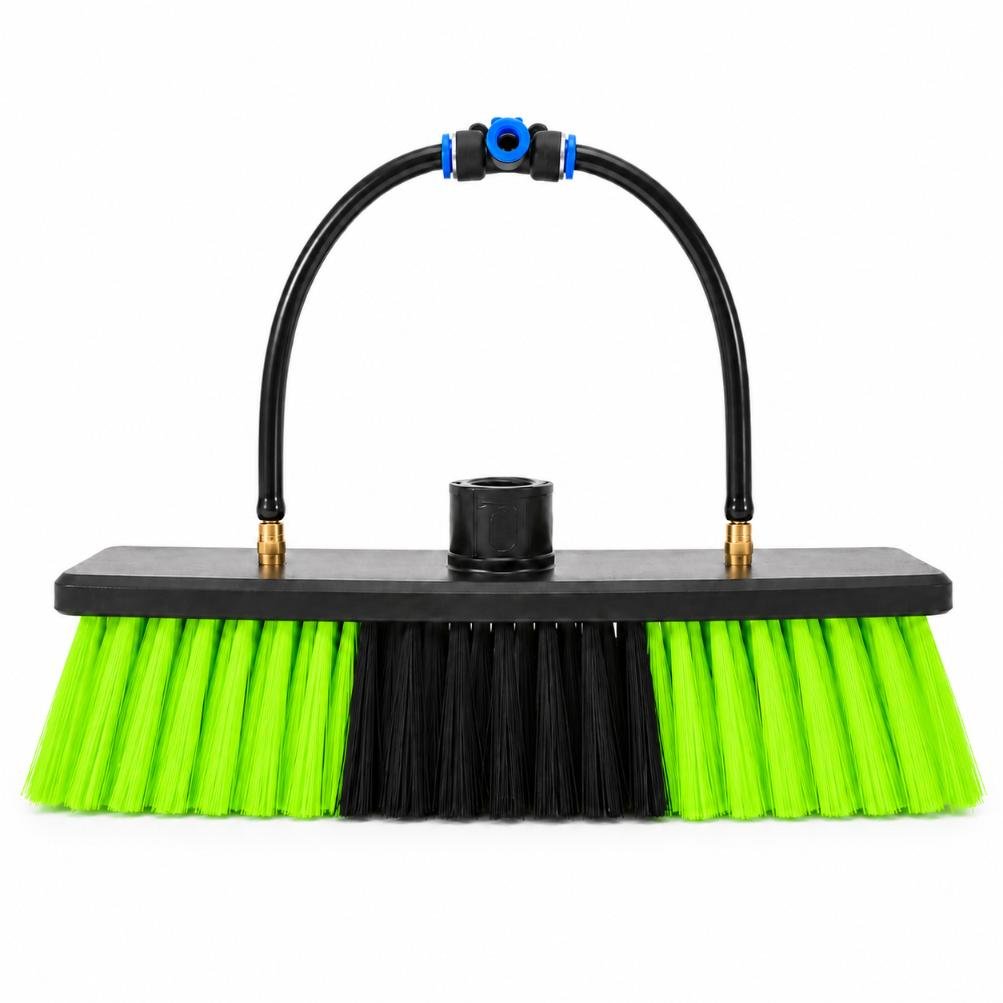 Water fed pole brush head
